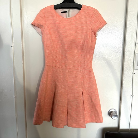 Theory Dresses & Skirts - Theory Tweed Summer Structured and Pleated Mini Dress